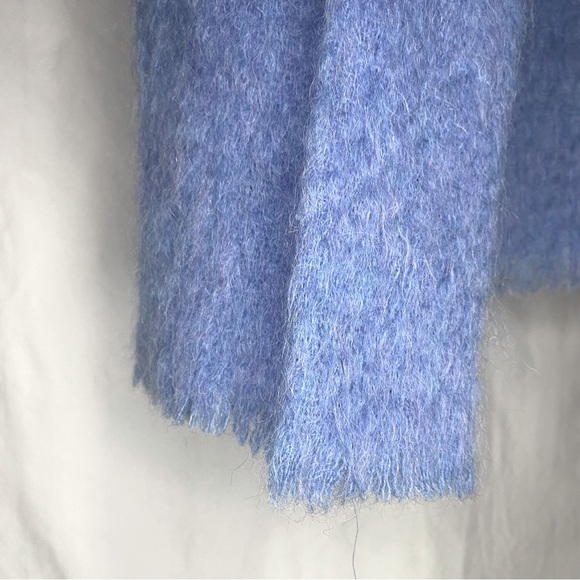 VTG ANDREW STEWART Mohair/Wool Jacket Blue Cardigan 1970’s Scotish Wool Vintage - Picture 5 of 8